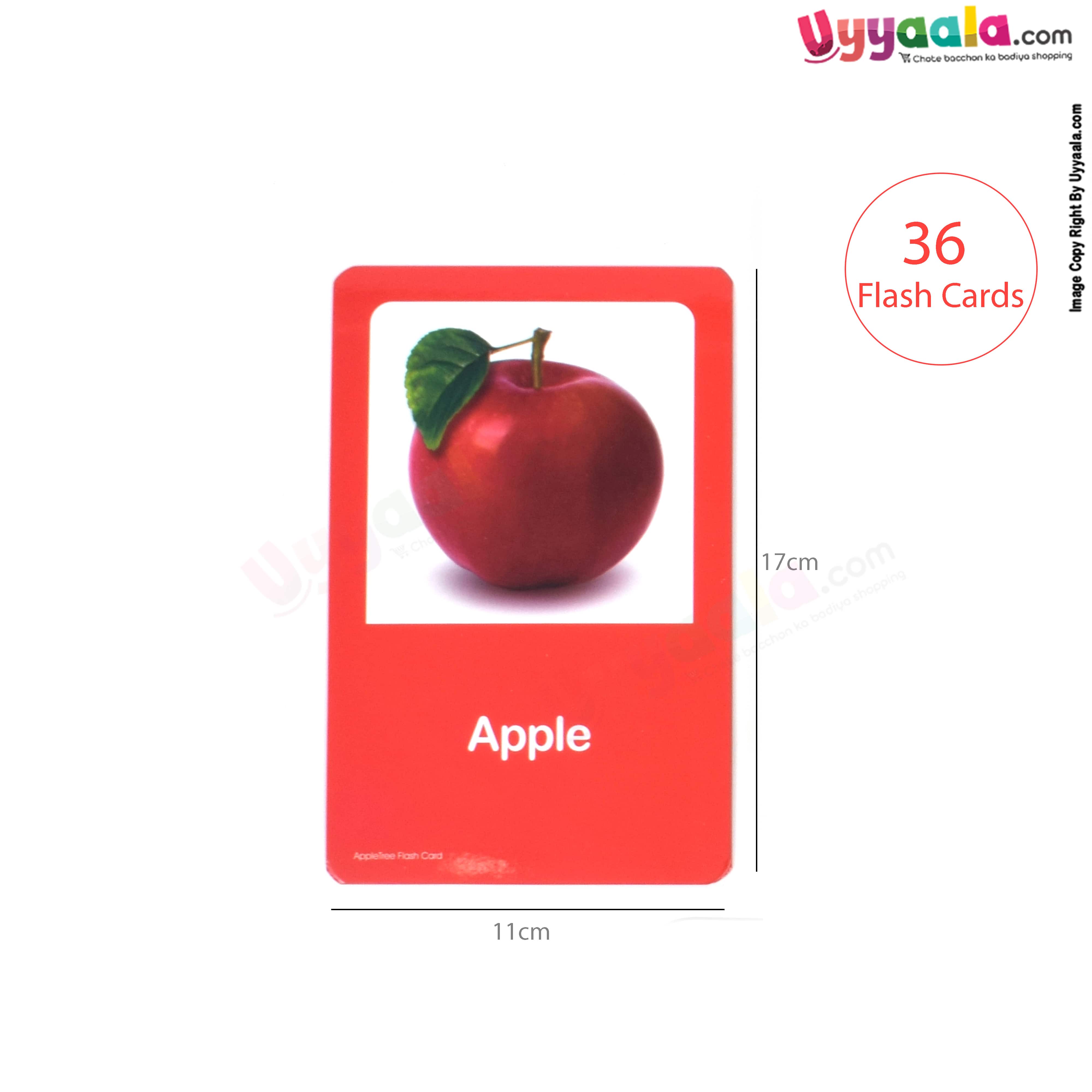 APPLE TREE flash cards fruits & vegetables