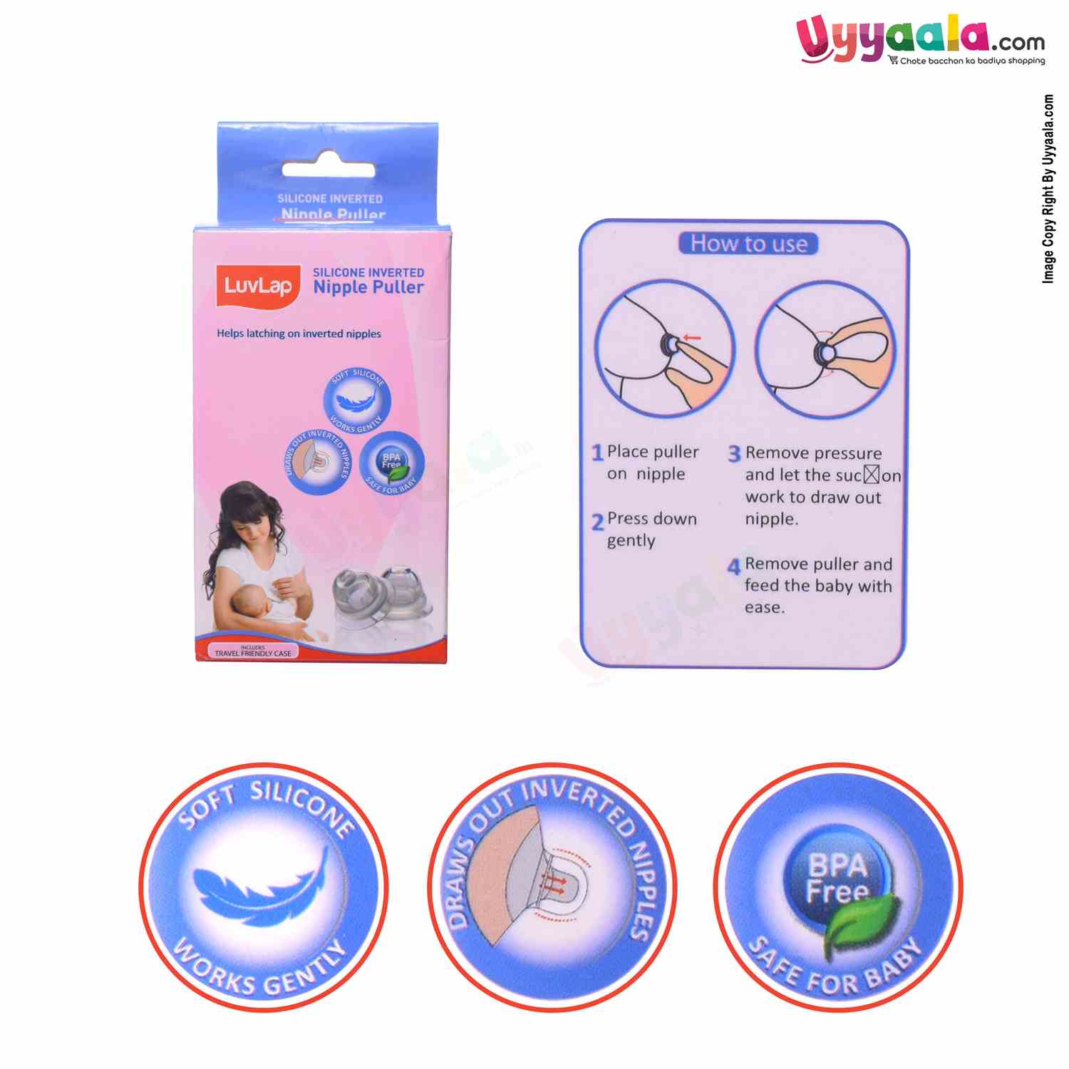 LUVLAP Silicon Inverted Nipple Puller