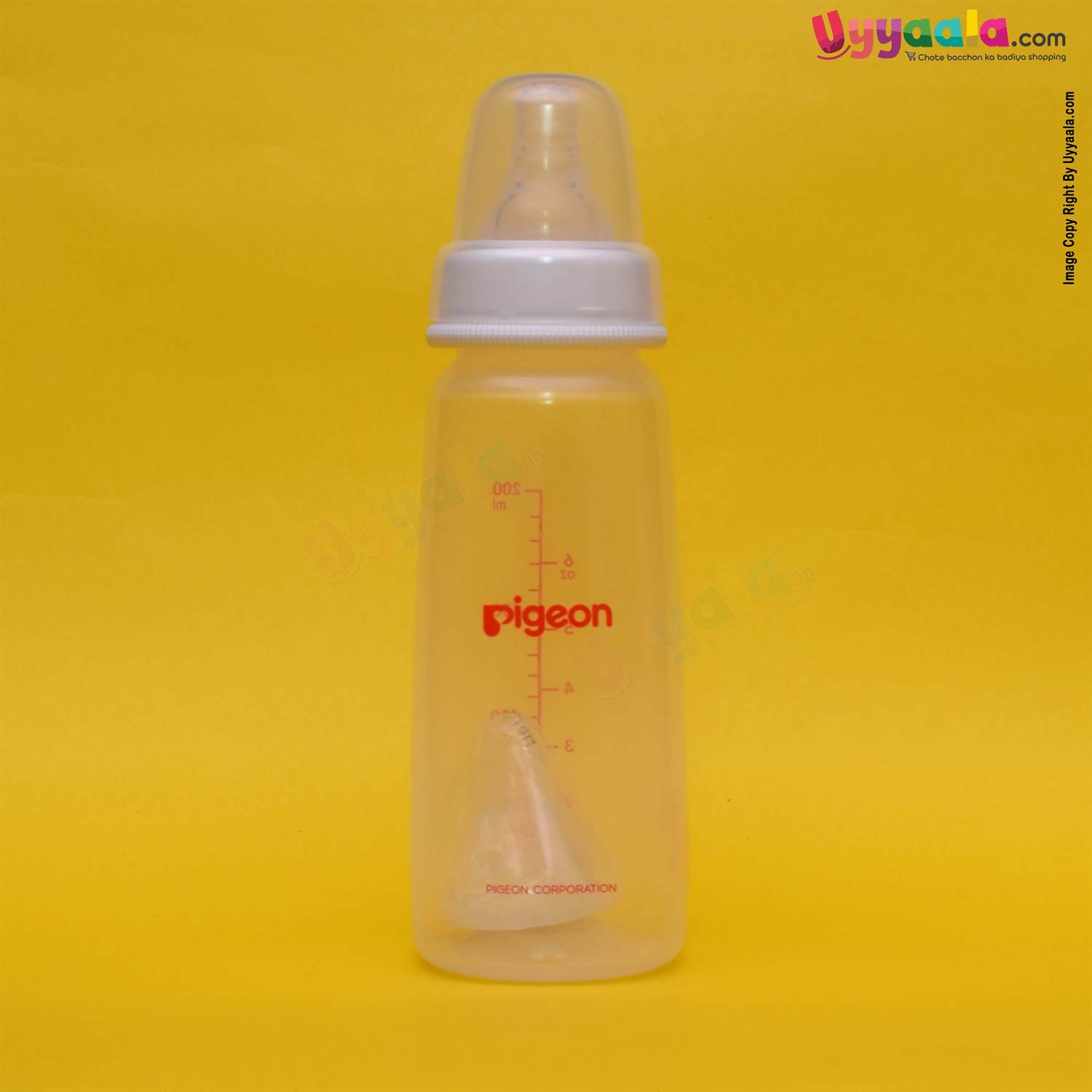 PIGEON Feeding bottle Narrow Neck  Square Base Flexible 4+m Age - 200ml