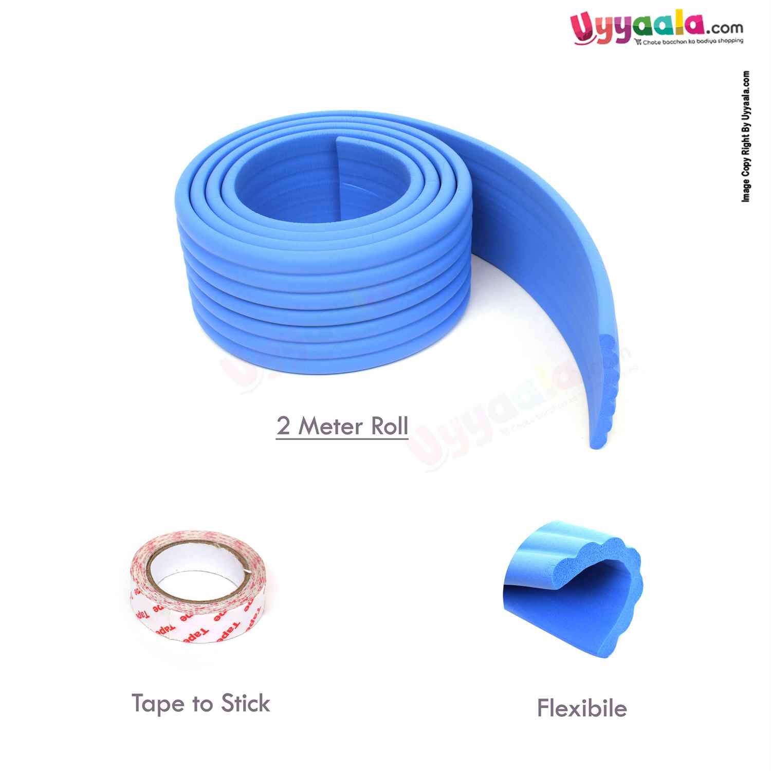 WEIKANG Safety Edge Guard for Babies 2 Meters 0+m age, Blue