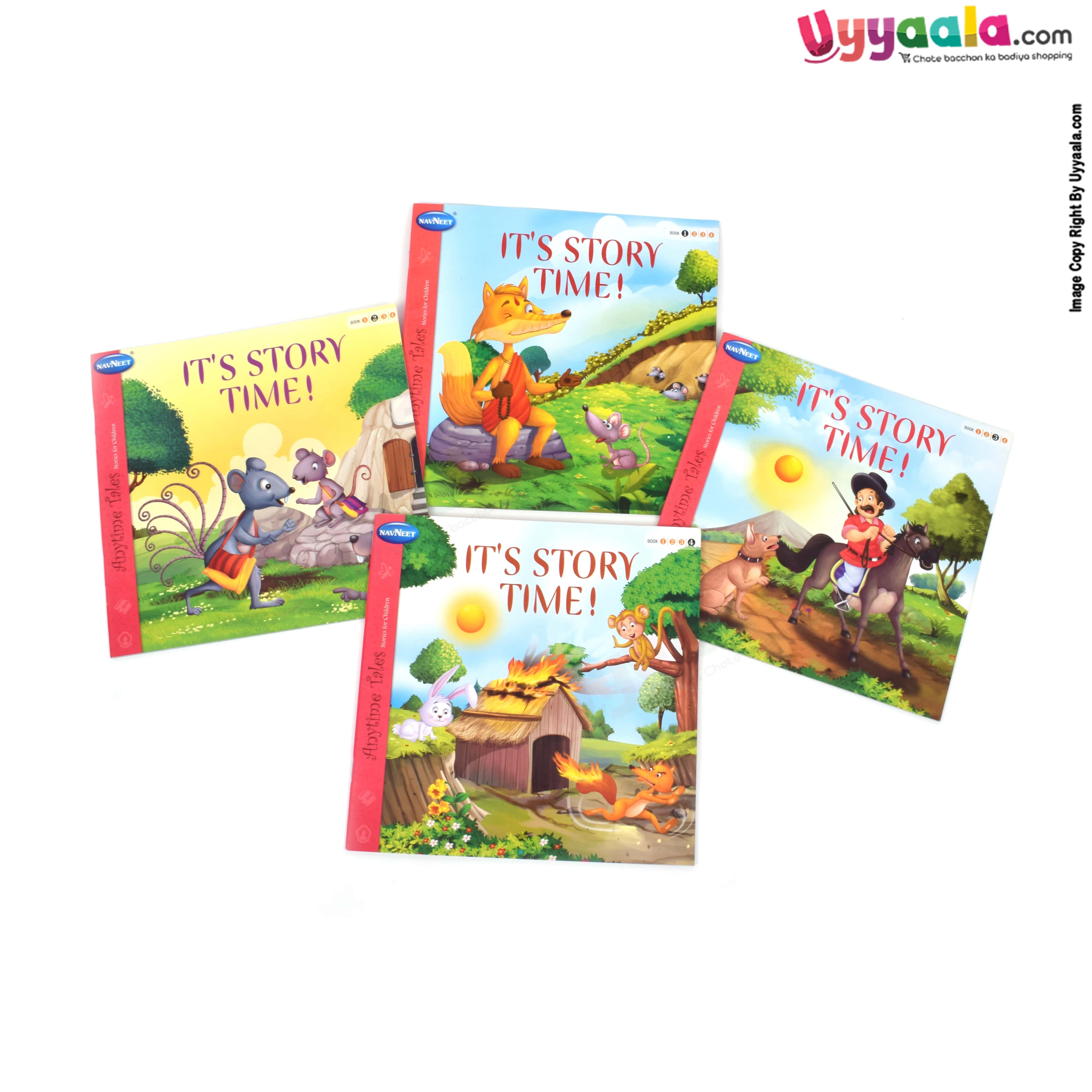 NAVNEET any time tales stories for children, Its story time pack of 4 - 4 volumes