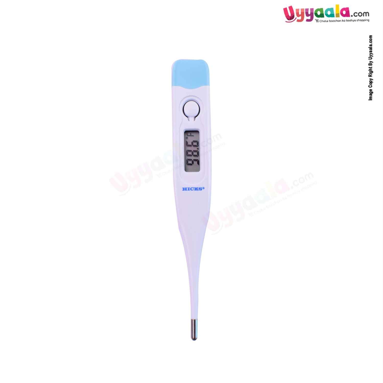 HICKS Digital Thermometer with Beeper Sound for Babies 0+m Age, White