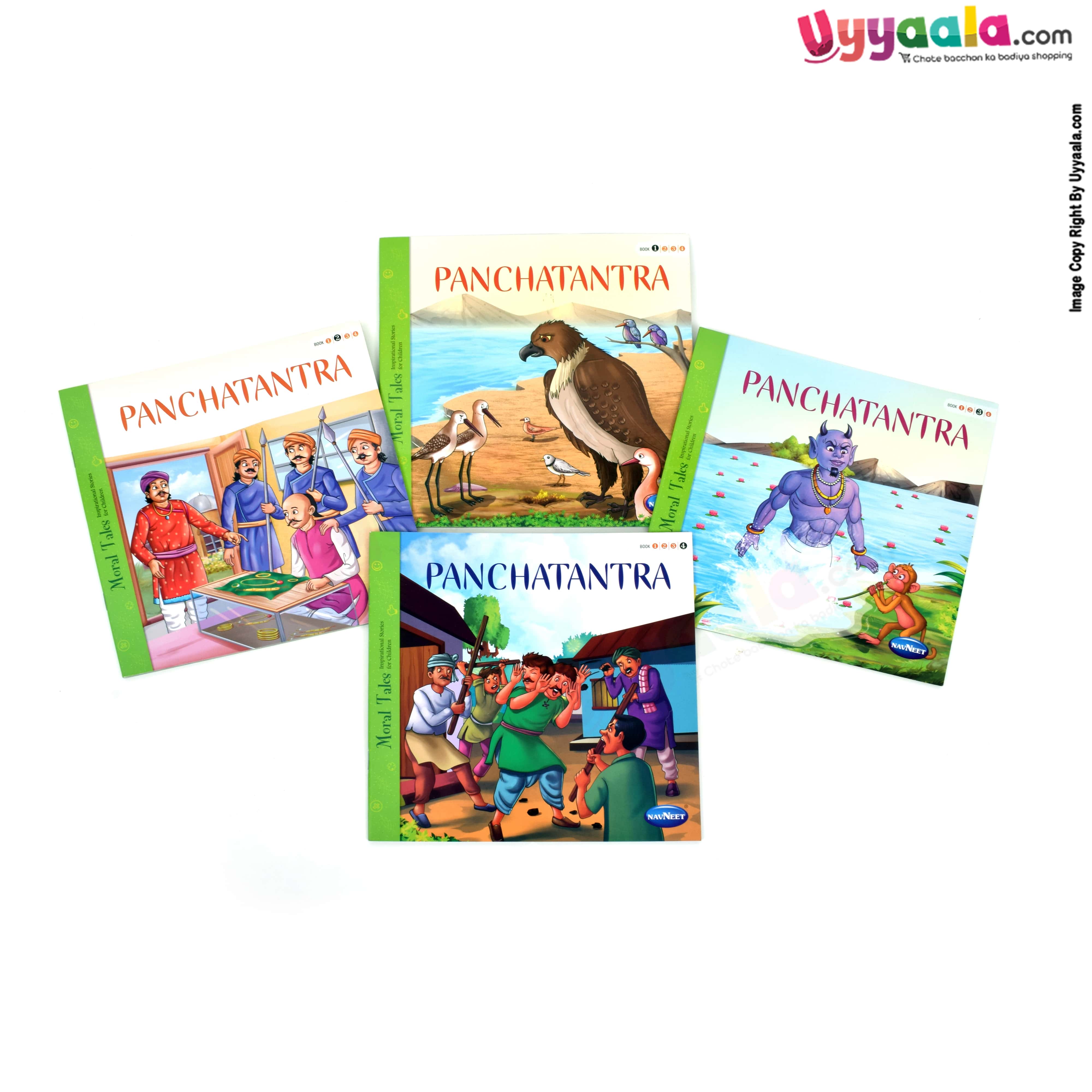 NAVNEET moral tales inspirational stories for children, panchatantra Pack of 4 - 4 volumes