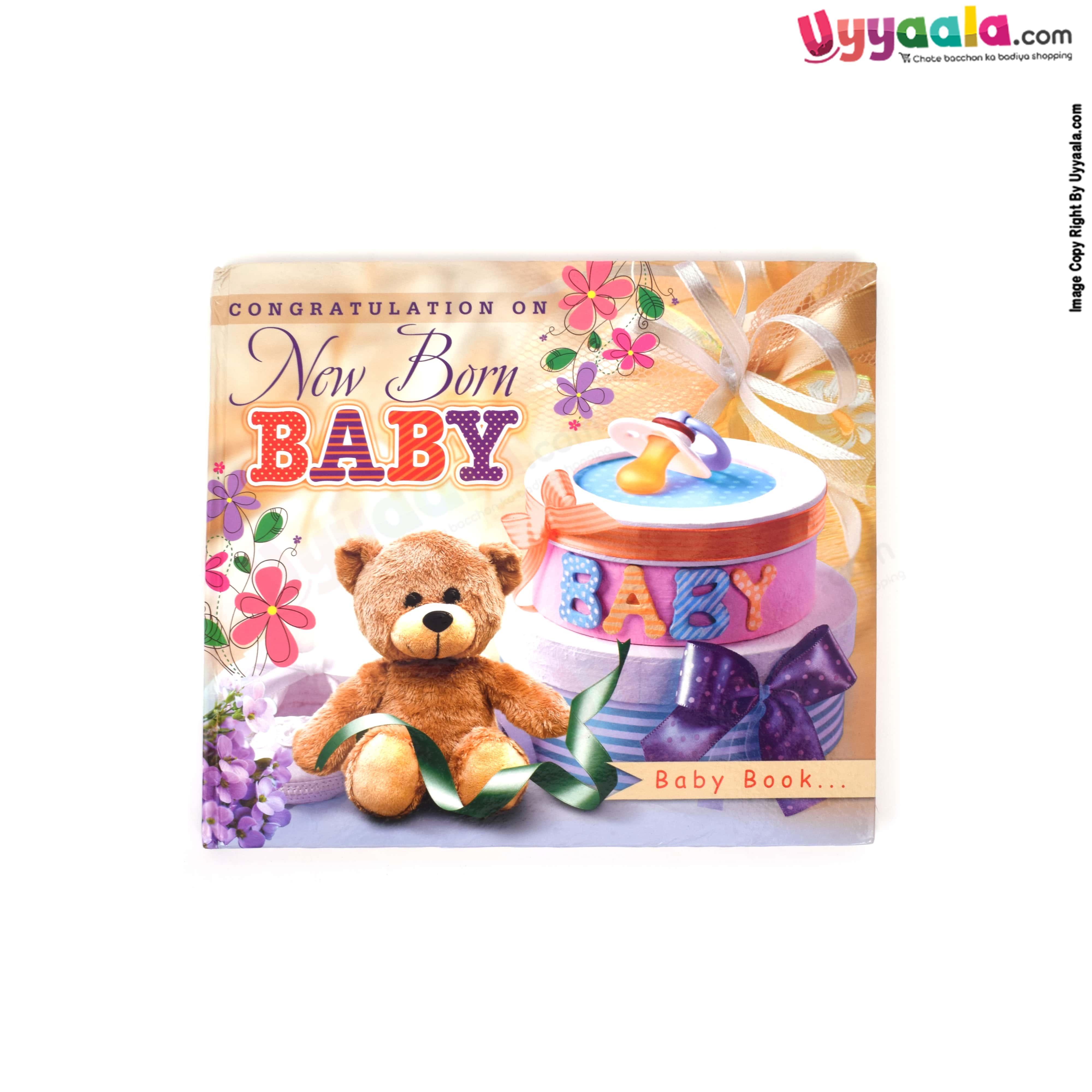 BABY record and memories book for new born baby (uni sex)