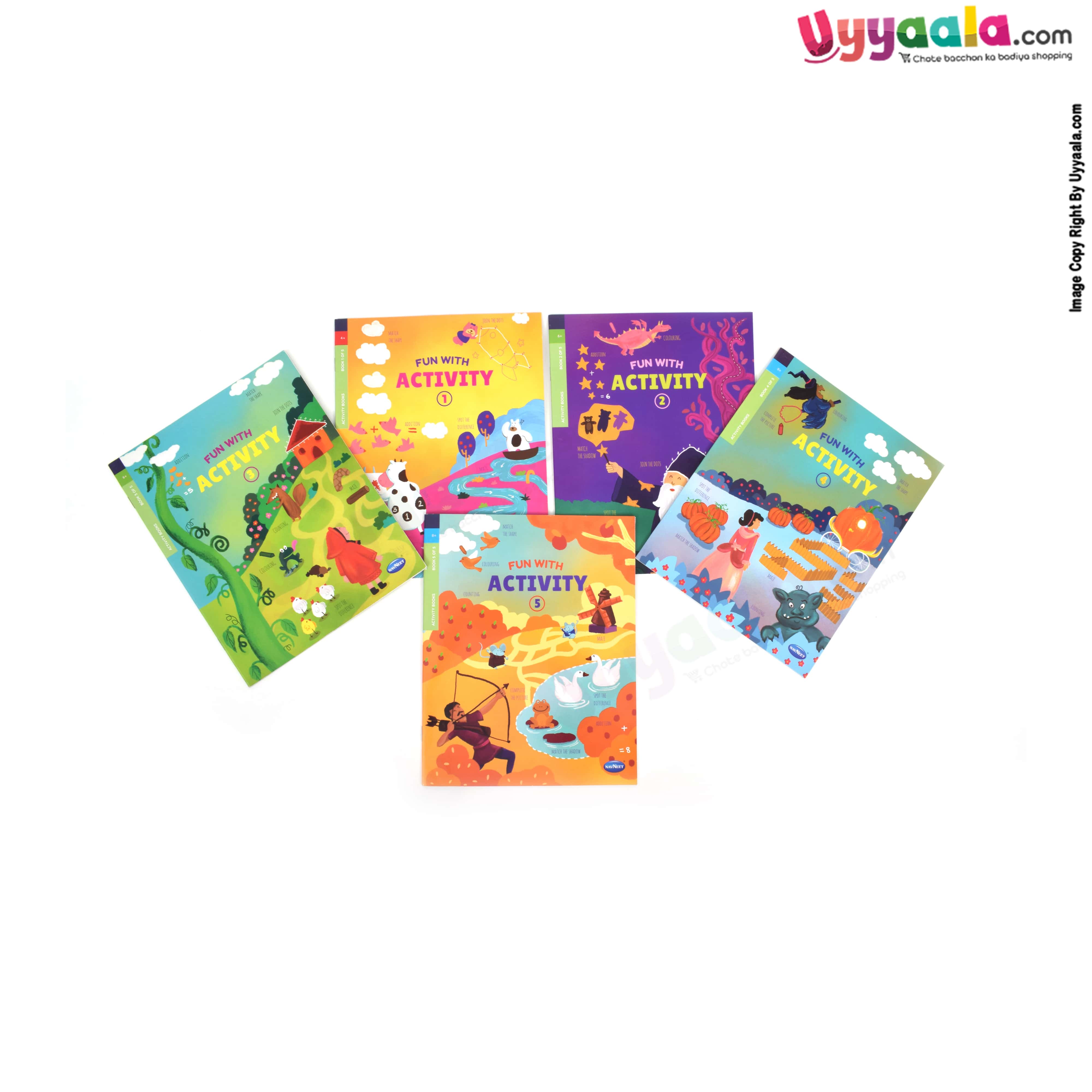 NAVNEET fun with activity book pack of 5 - 5 volumes