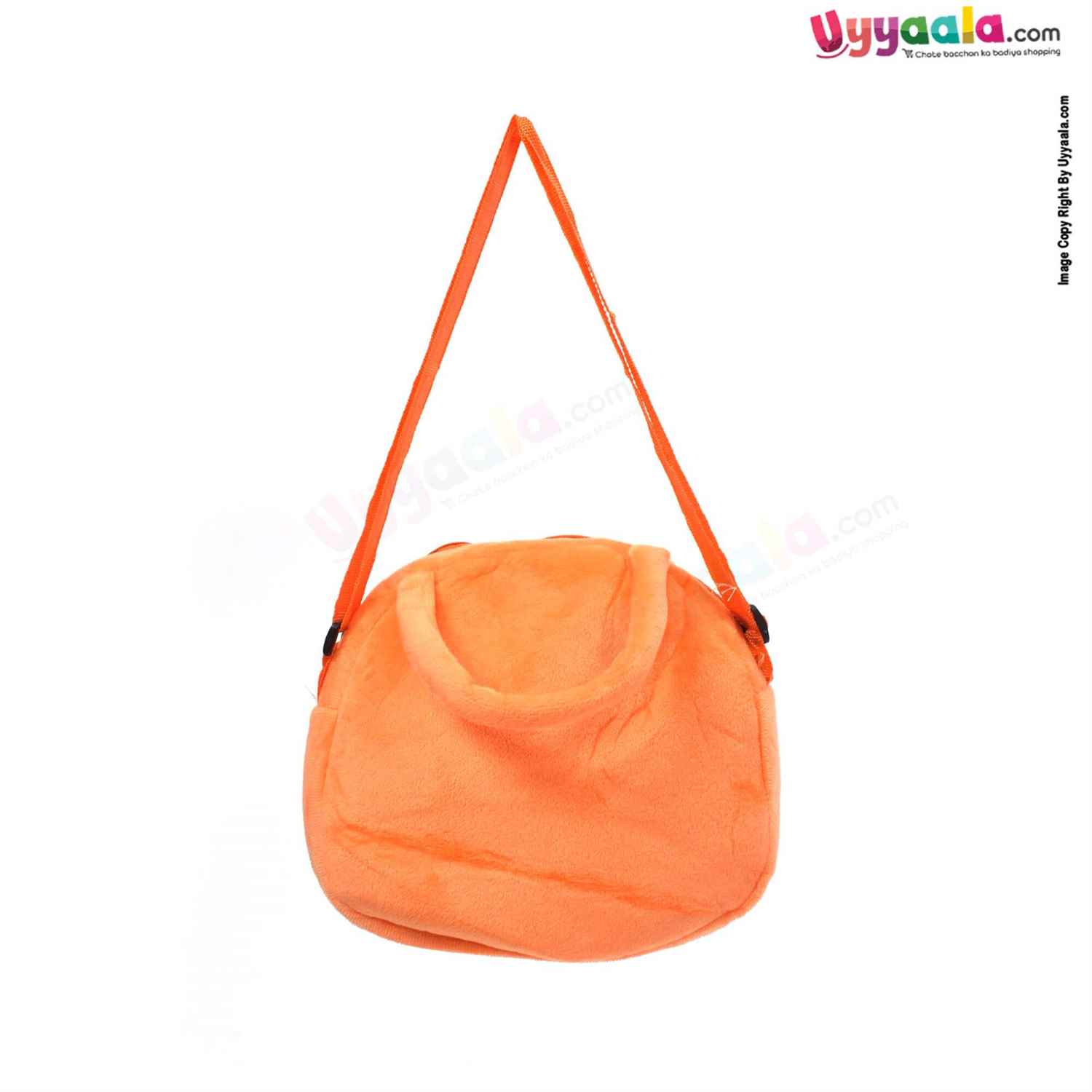 Doggy Themed Soft Hand Bag for Kids - Orange, Brown