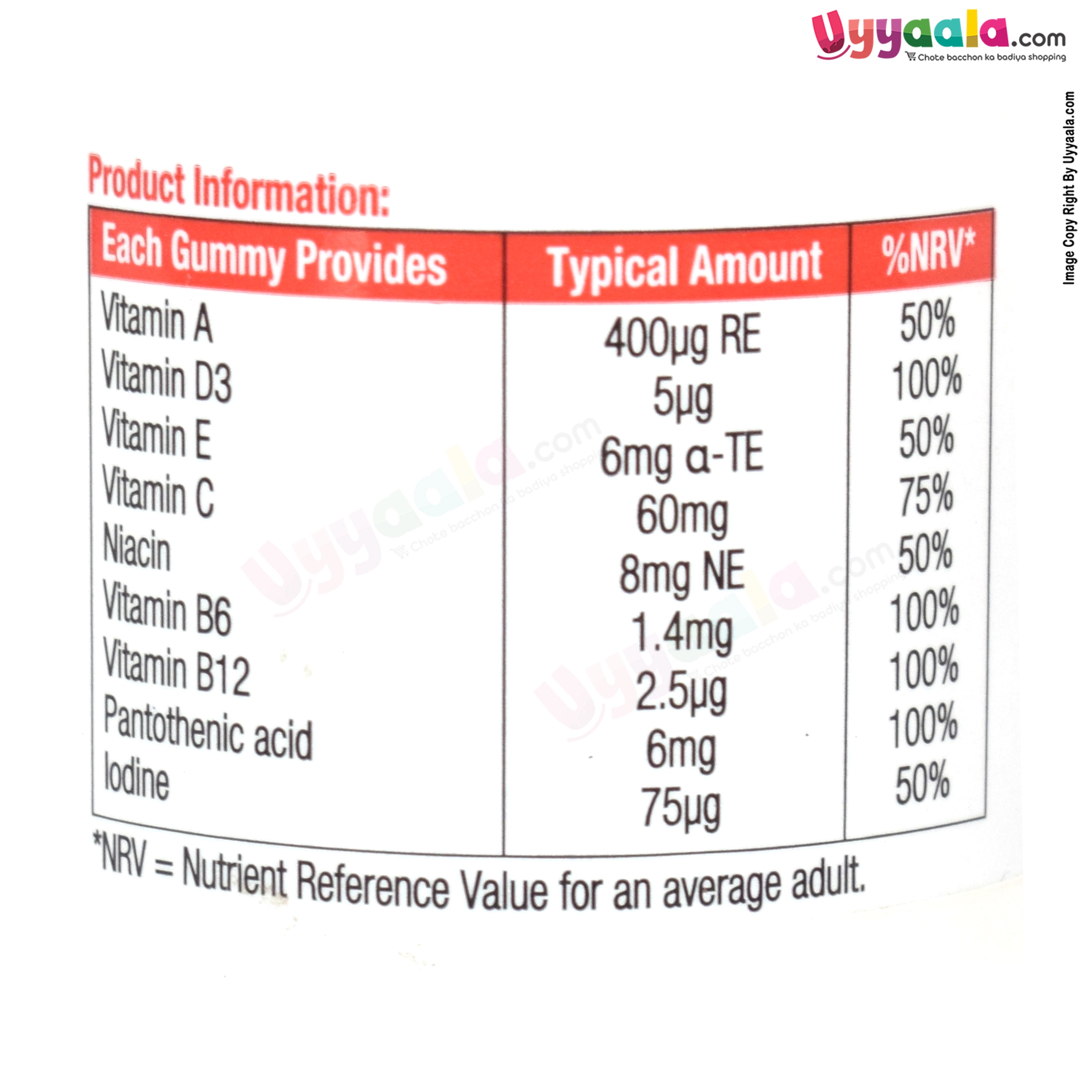 Kids Multivitamin Strawberry Flavored Gummies For Everyday Health & Well-being - 30 Gummies