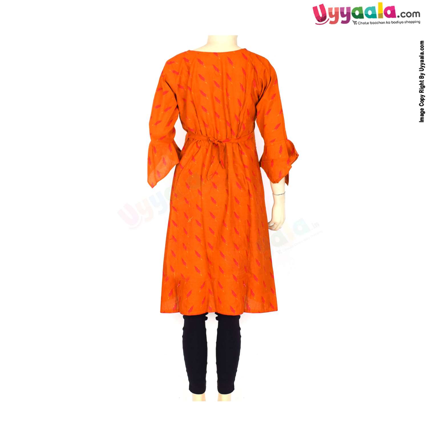 Mother cotton kurti, Orange