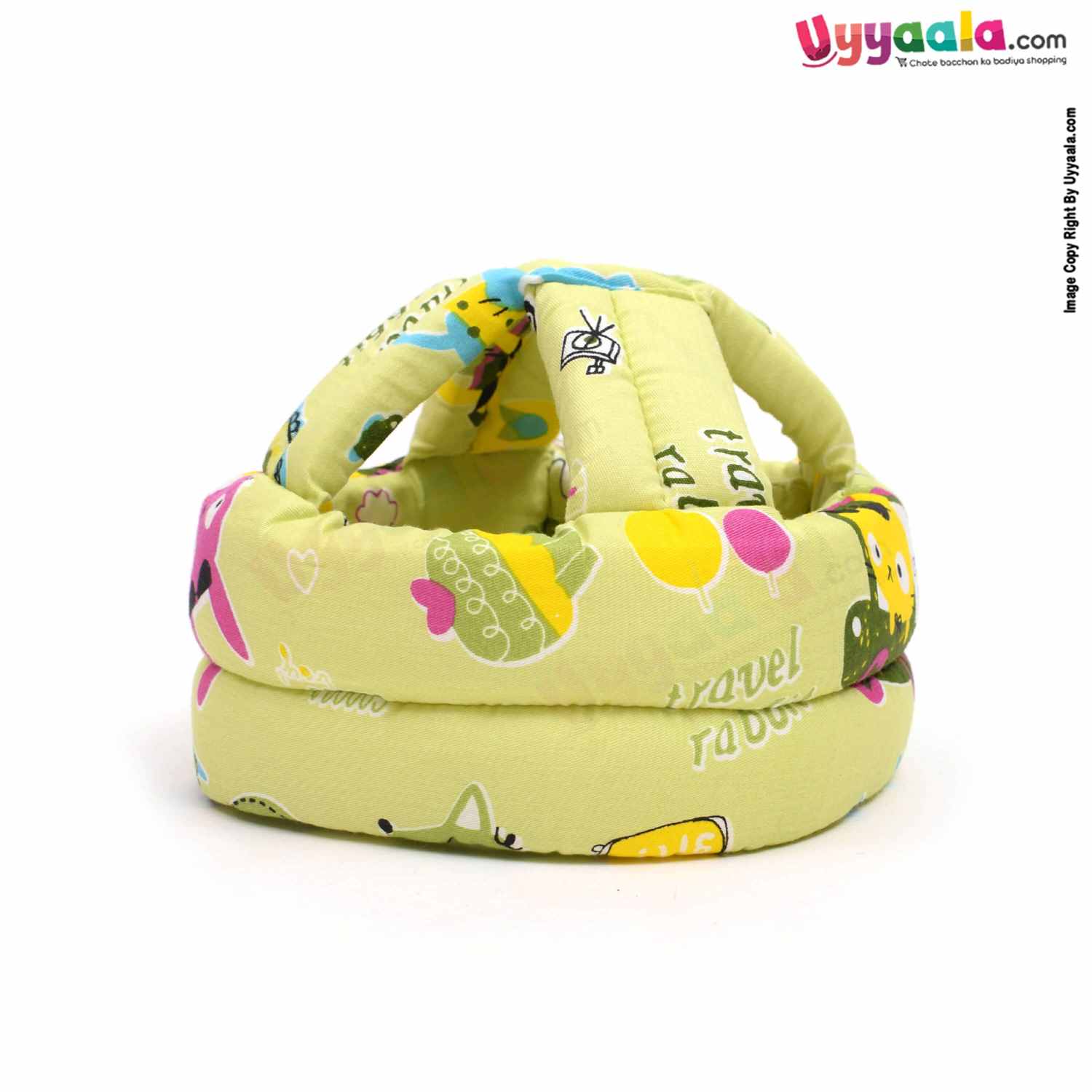 Baby Safety Helmet for Bump - Free Protection and 100% Cotton Rabbit Print,12-36m Age