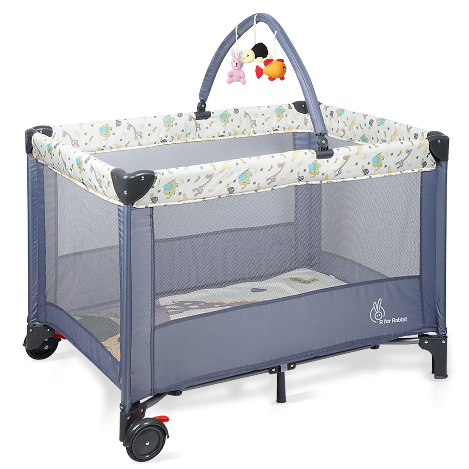 Baby Crib Cots On Wheels R FOR RABBIT Hide And Seek Elite Smart