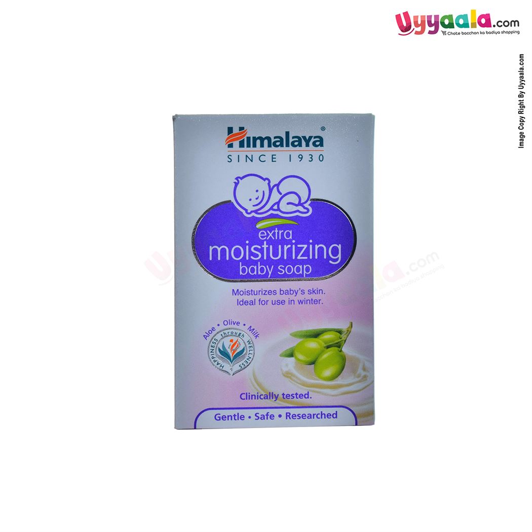 HIMALAYA Extra Moisturizing Baby Soap, Aloe Vera and Olive- 75g-uyyala-com.myshopify.com-Soap & Wash-Himalaya