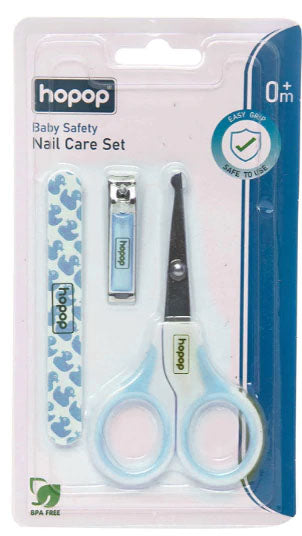 Hopop Baby Safety Nail Care Set - Blue 0m+