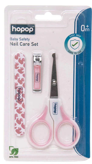 Hopop Baby Safety Nail Care Set - Pink 0m+
