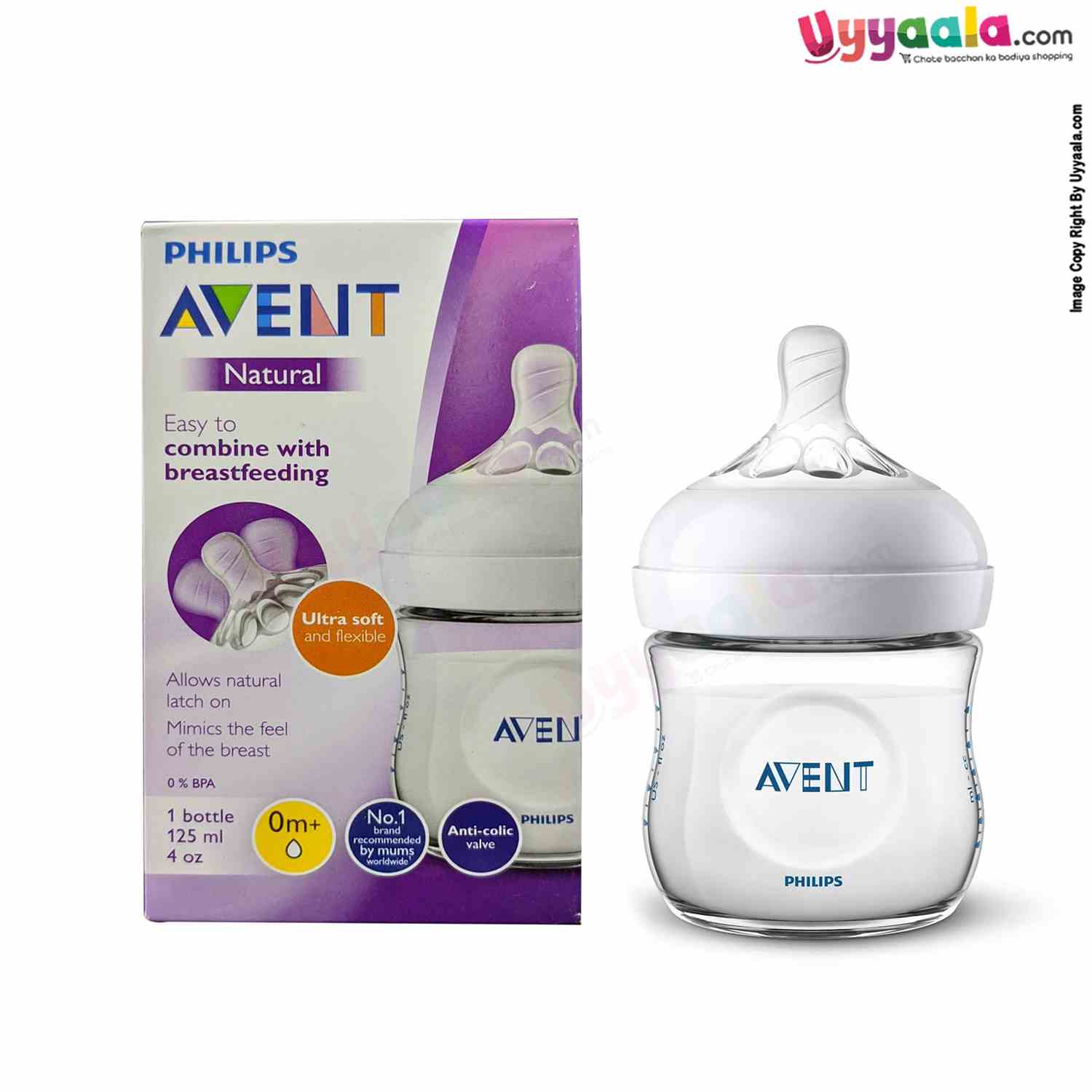 Buy Philips Avent Baby Feeding Bottle with Teat ( Natural Flow ) Online in India at uyyaala.com