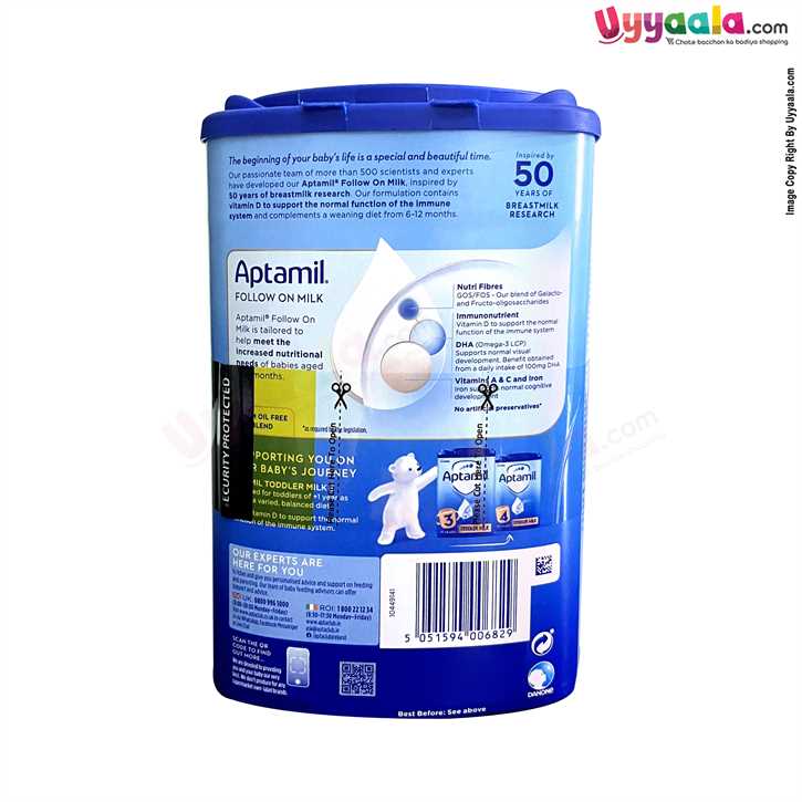 Buy Nutricia Aptamil Follow On Baby Milk Formula, Stage - 2 online in India at uyyaala.com