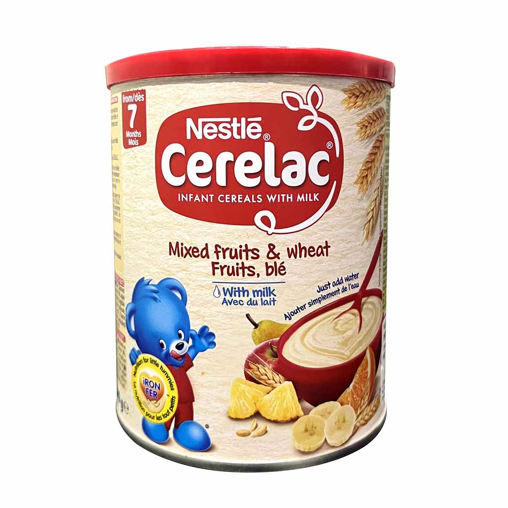 Buy Nestle Cerelac Infant Cereals with Milk, Mixed Fruits & Wheat - 400gms (Imported Tin Pack) Online in India at uyyaala.com