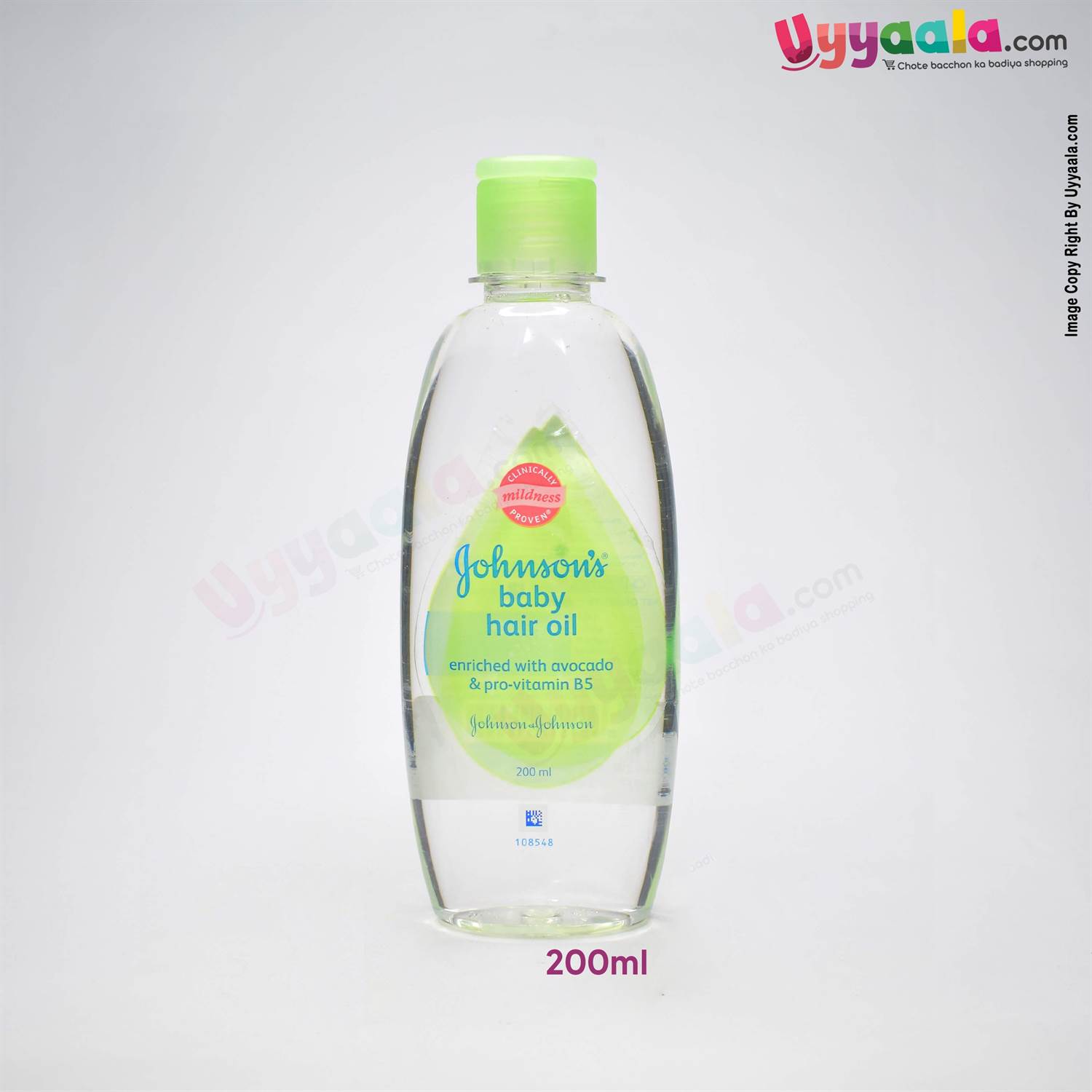 Buy Johnson's Baby Hair Oil with Avocado & Pro Vitamin B5 Online in India at uyyaala.com