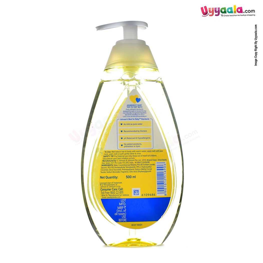 Buy Johnson's Top to toe Bath Liquid Soap for your Baby Online in India at uyyaala.com