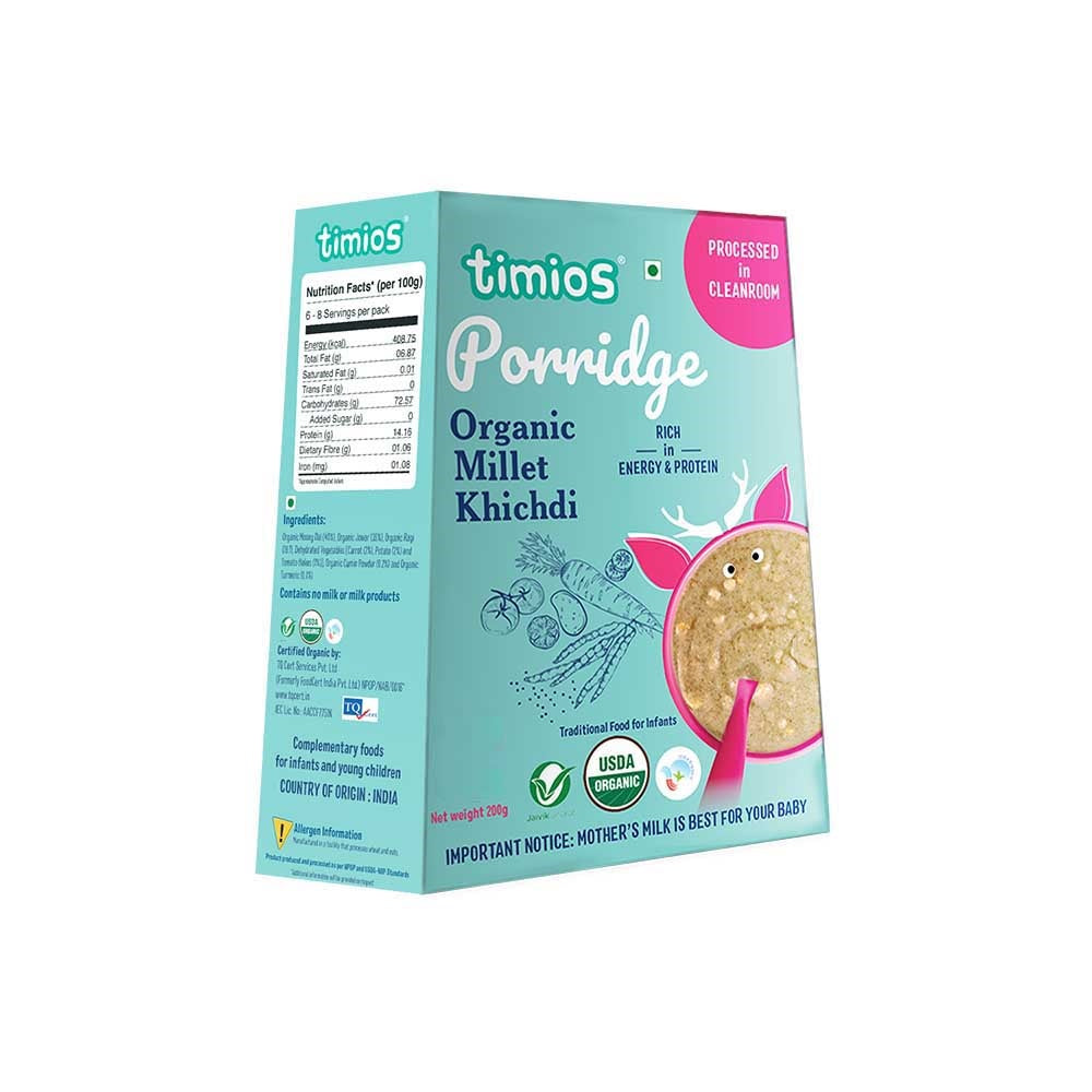 Timios Organic Millet Khichdi Porridge - 10 Months +