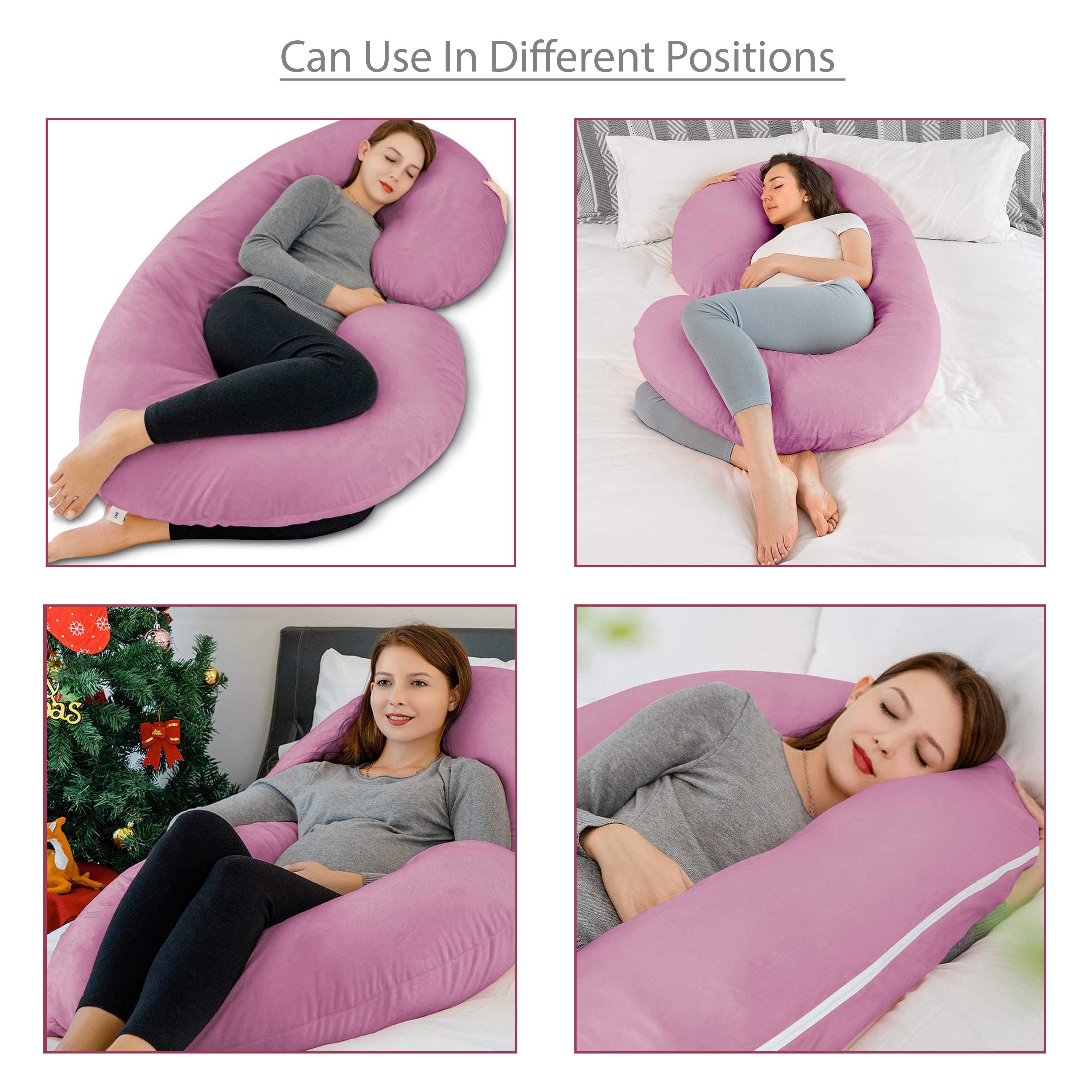 MOMMAS BABY C -Shape Pregnancy Pillow - Maroon