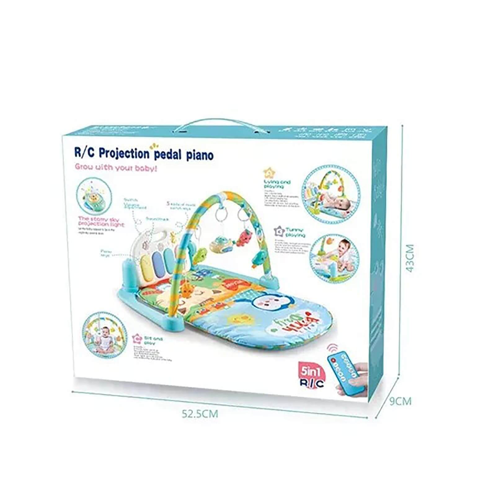 Buy R/C operated Baby Play Mat Gym with Rattles, Lights and Keyboard Piano Pedals Online in India at uyyaala.com
