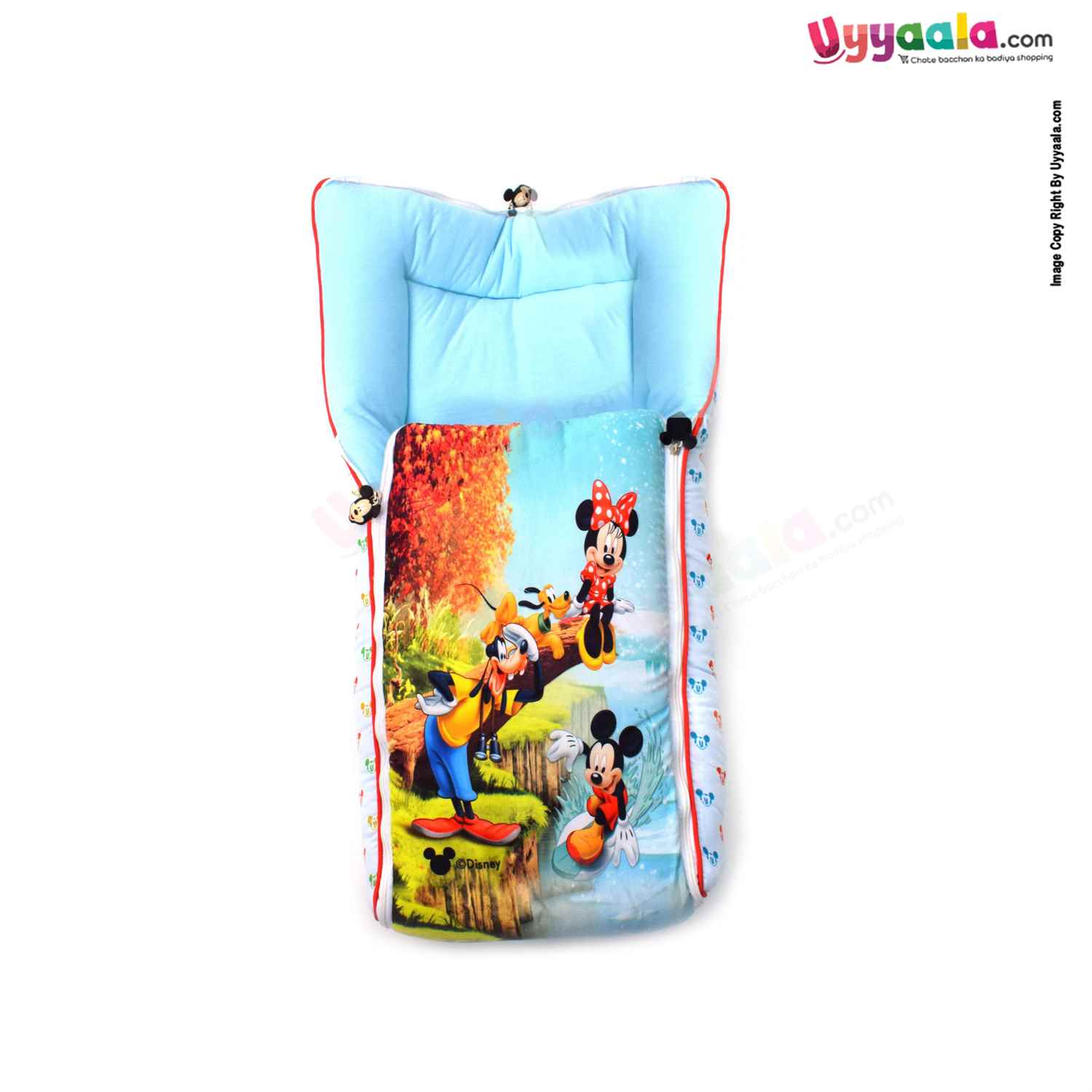 DISNEY Baby Carry Nest (Sleeping Bag) Cotton Disney Print 0+m Age, Blue