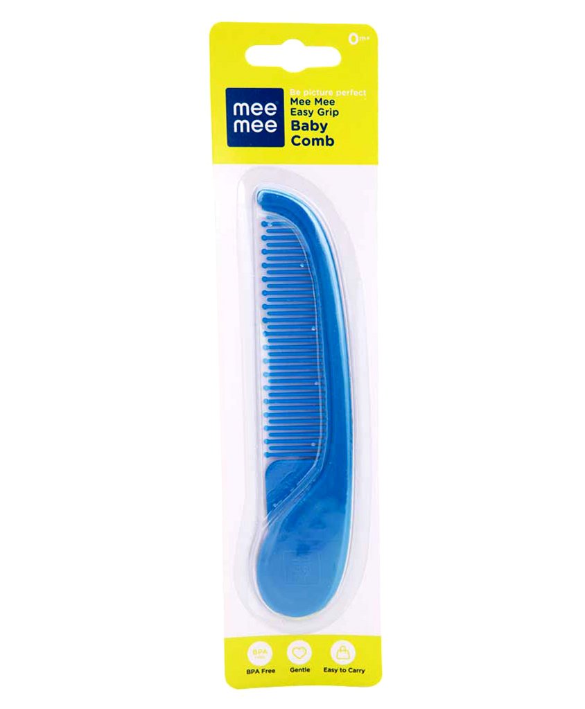 MEE MEE Easy Grip Gentle Baby Comb, Age 0+m - Blue