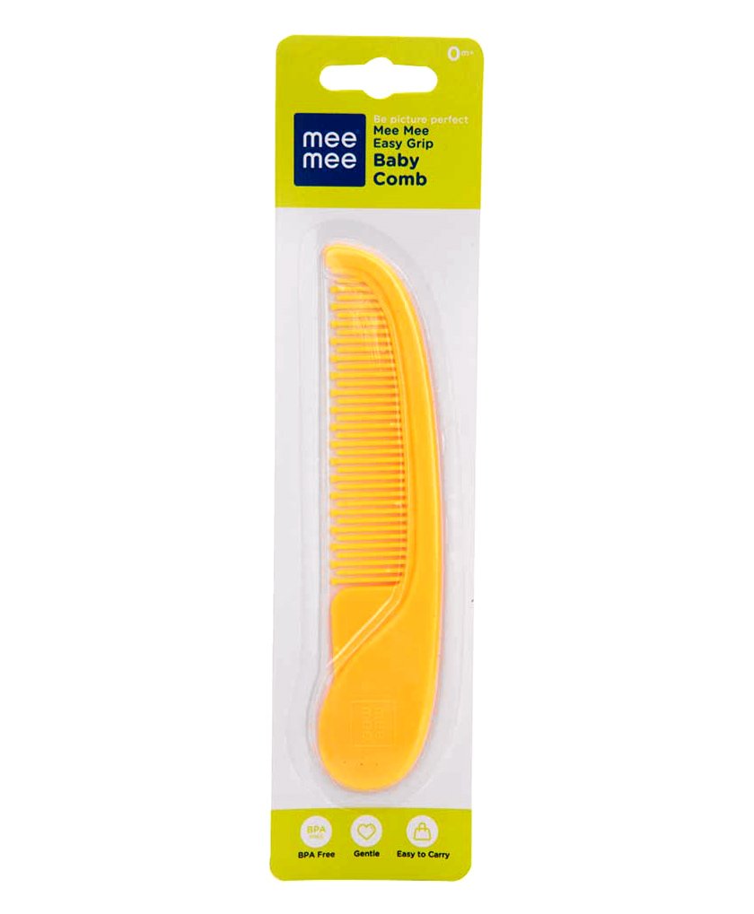 MEE MEE Easy Grip Gentle Baby Comb, Age 0+m - Yellow