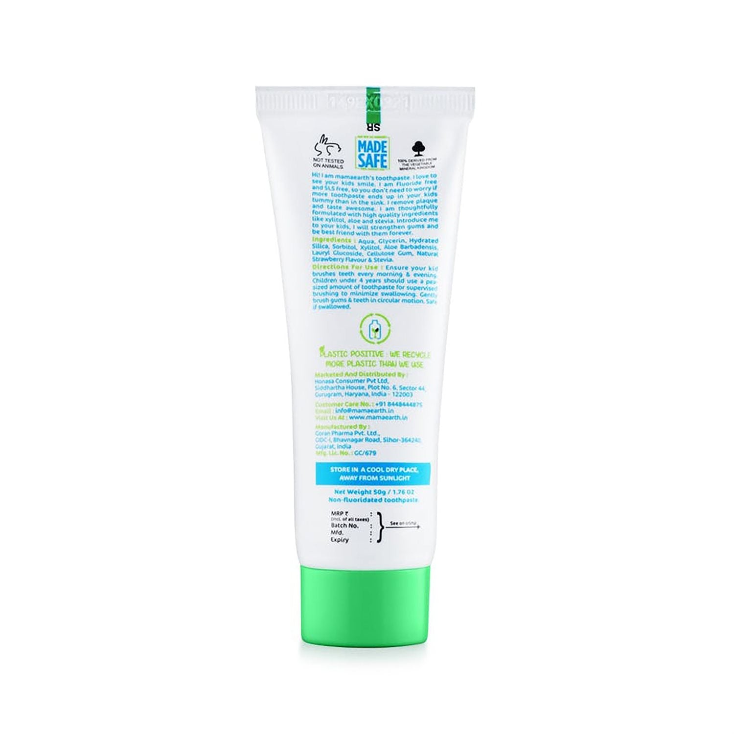 MAMAEARTH Toothpaste Berry Blast 12+m - 50g