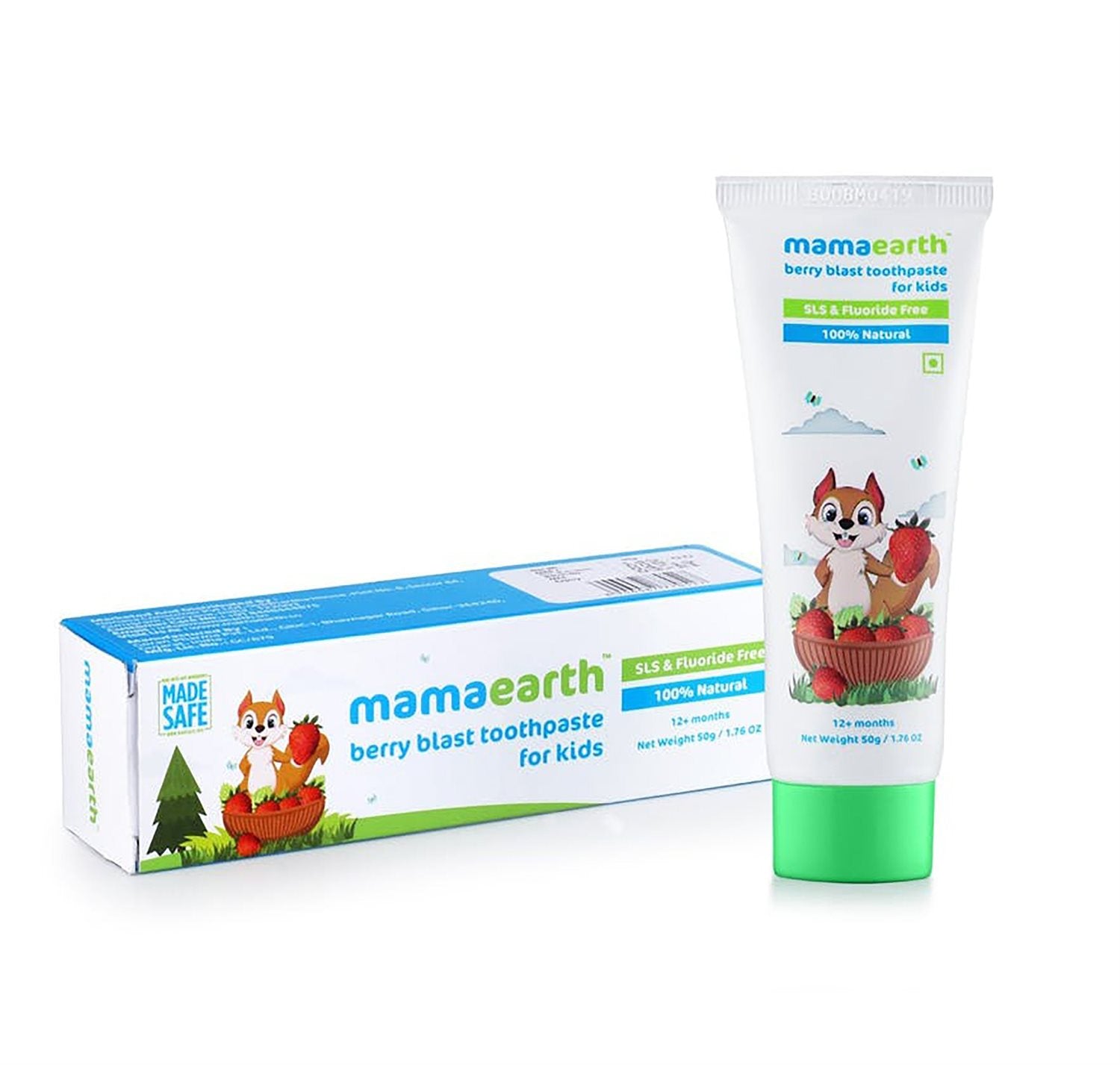 MAMAEARTH Toothpaste Berry Blast 12+m - 50g