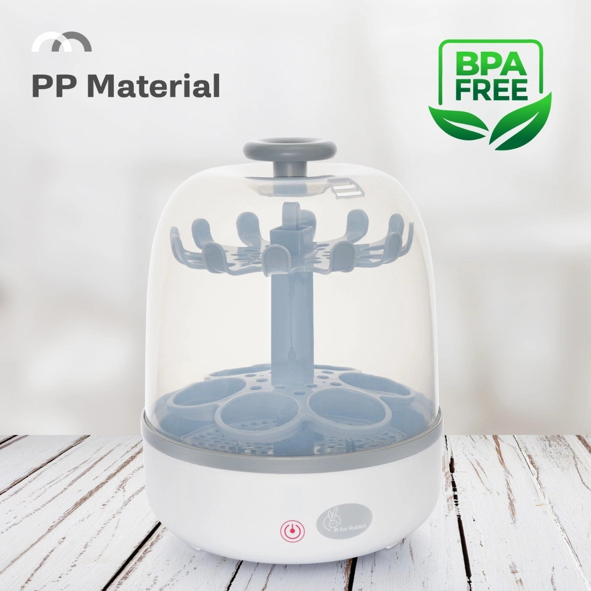 R FOR RABBIT I BOT Bottle Sterilizer With Finger Touch Sensor