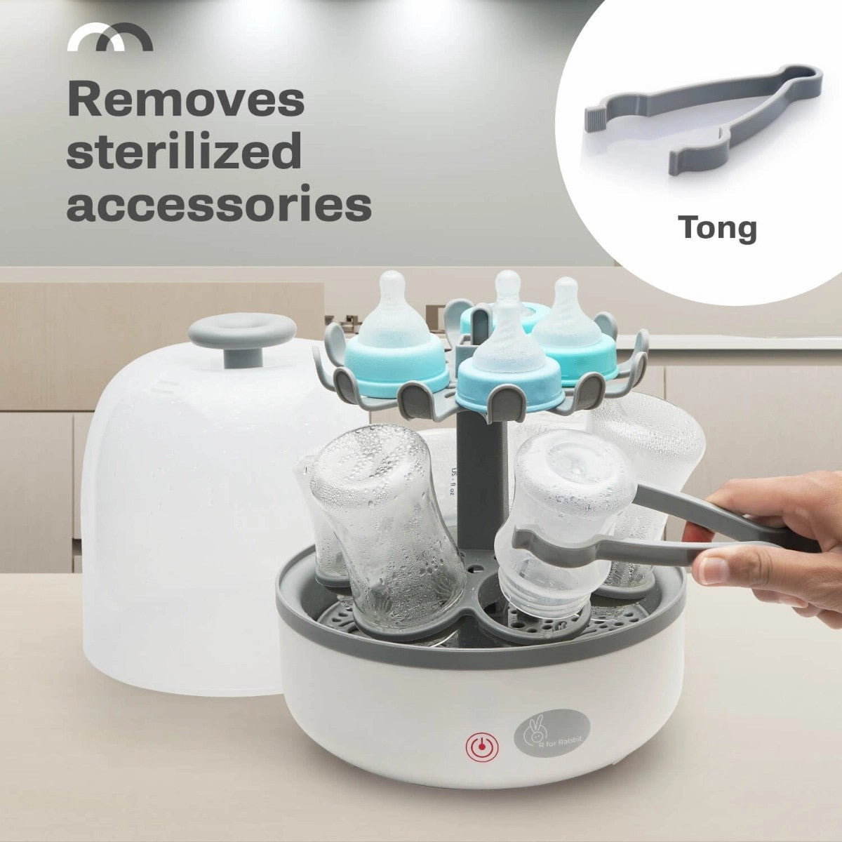 R FOR RABBIT I BOT Bottle Sterilizer With Finger Touch Sensor