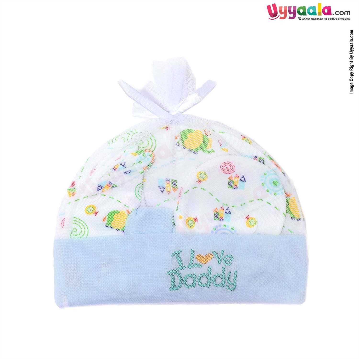 MONTALY Cap Set Elephant Print 0-3m Age