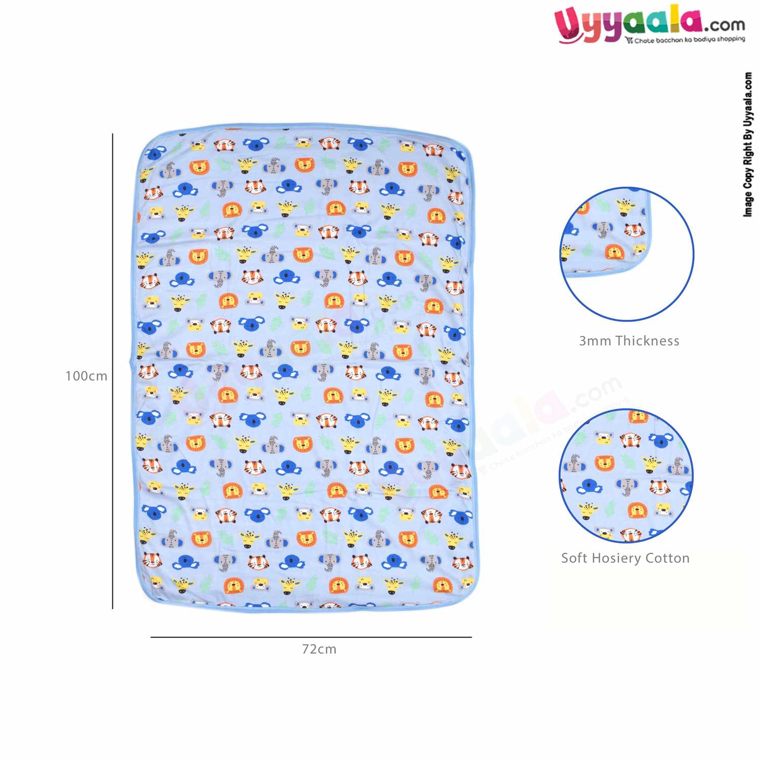 Baby Hooded Towel Premium Double Layered,100% Cotton Hosiery