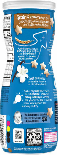 GERBER Puffs - vanilla, naturally flavored baby snacks- 42g - 8 months +, Pack of 3