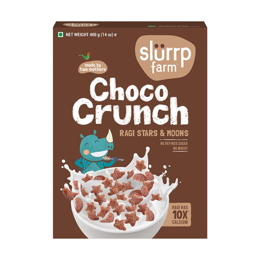 Buy Slurrp Farm Ragi Stars & Moons in Choco Flavour Milk Addon for Small Children - 400gms Online in India at uyyaala.com