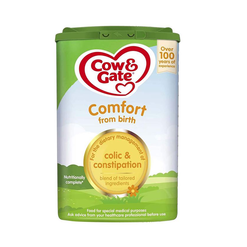 Cow & Gate Comfort from Birth Infant Baby Milk Formula, 800gms, 0+months