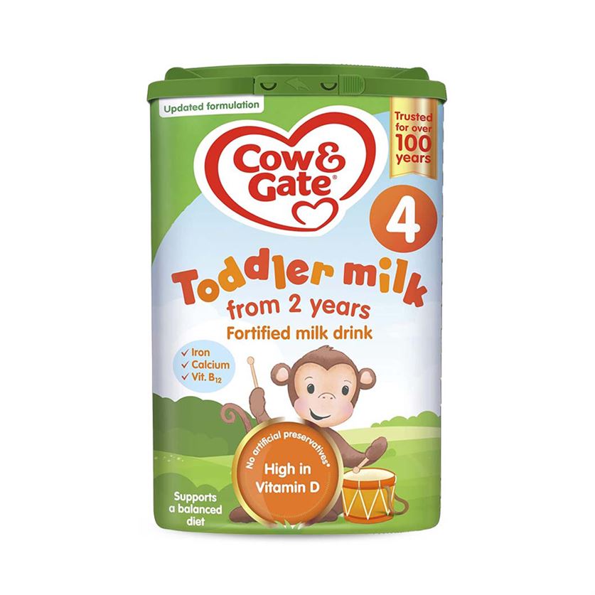 Cow & Gate Fortified Toddler Baby Milk Formula - Stage 4, 800gms, 2+years