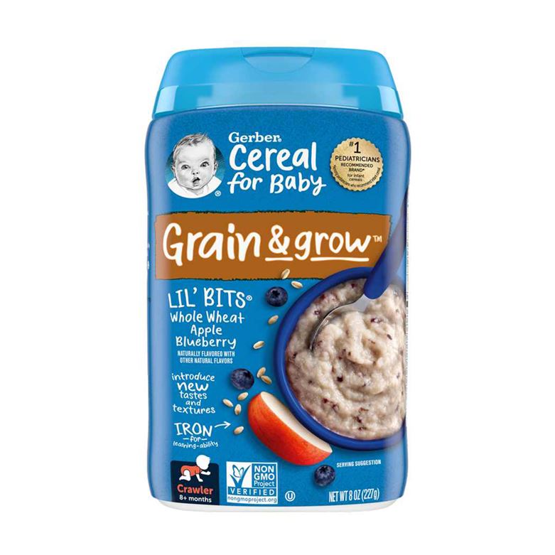 Buy Gerber Grain & Grow Cereal with Wholegrain Wheat, Apple & Blueberry - 227gms Online in India at uyyaala.com