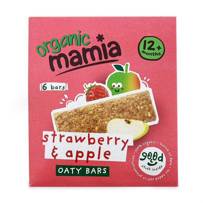 Buy Organic Mamia Strawberry & Apple flavored Oaty Bars for Babies Online in India at uyyaala.com