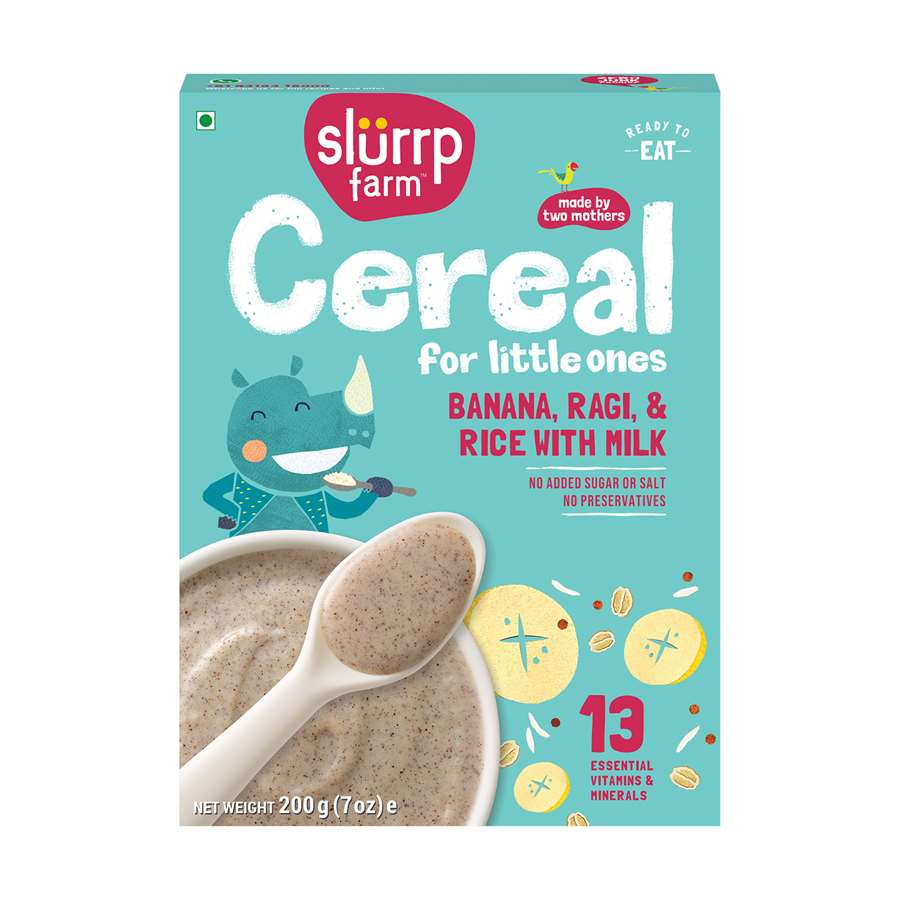 Buy Slurrp Farm Millet Cereal for Baby with Ragi, Rice, Banana & Milk - 200gms Online in India at uyyaala.com