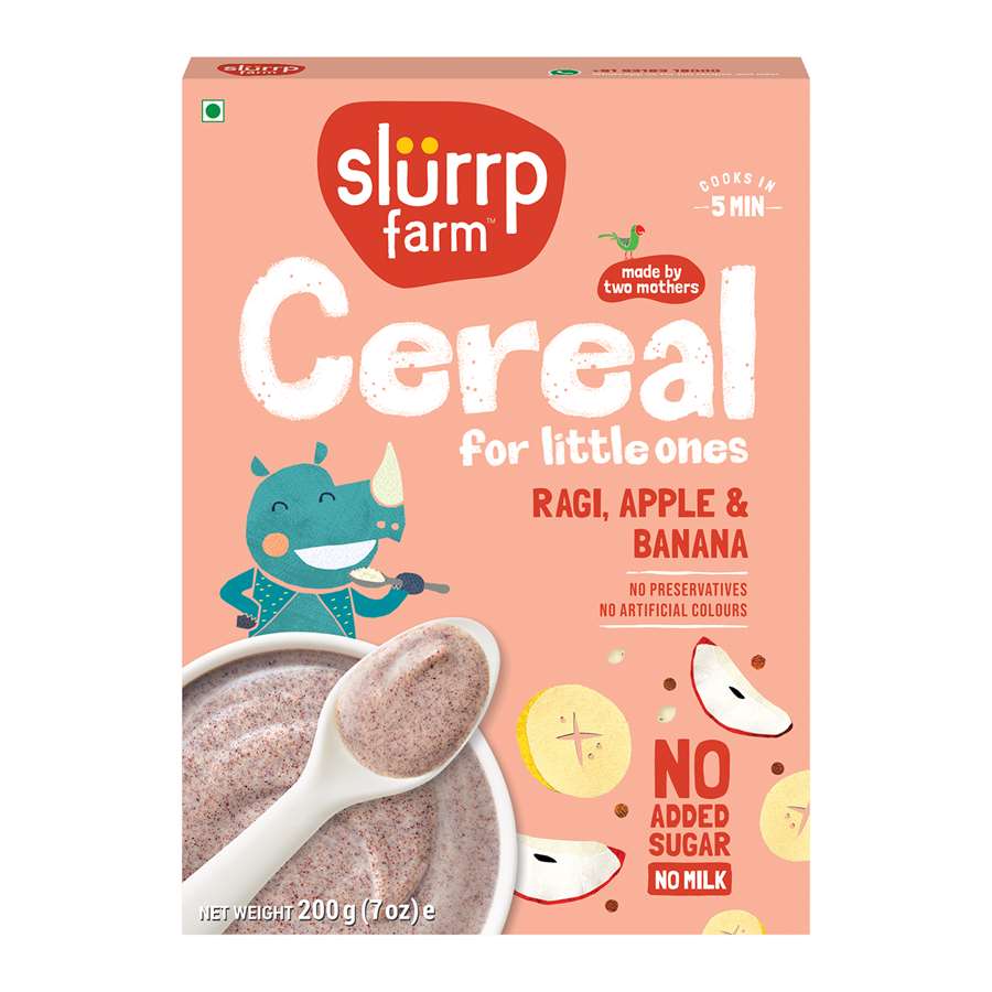 Buy Slurrp Farm Millet Cereal for Baby with Ragi, Apple & Banana - 200gms Online in India at uyyaala.com