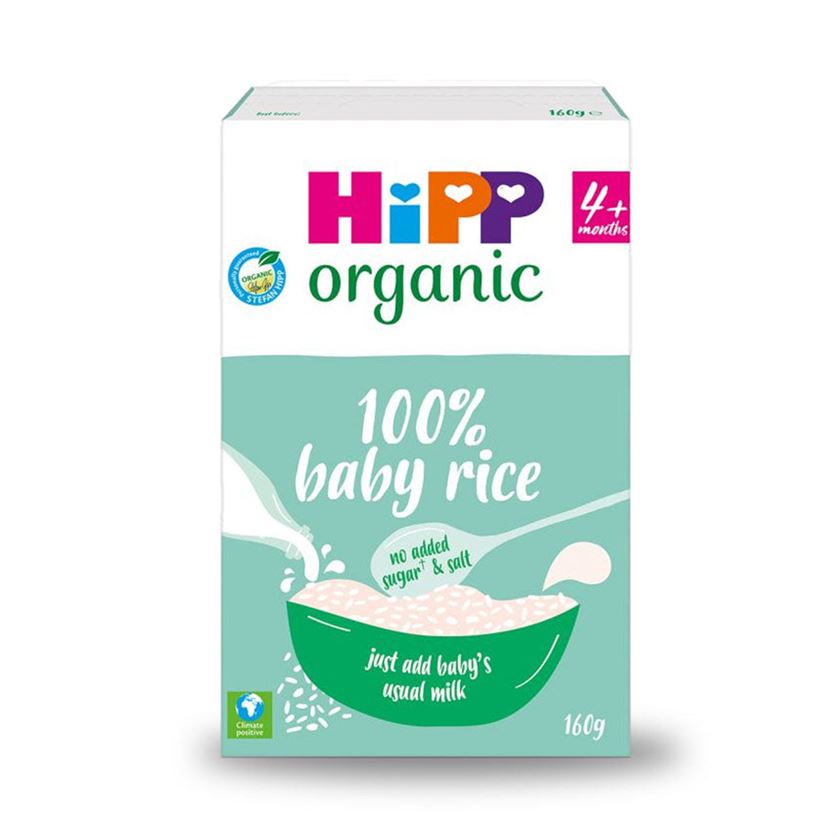 Hipp Organic 100% Baby Rice - 160gms, 4+m