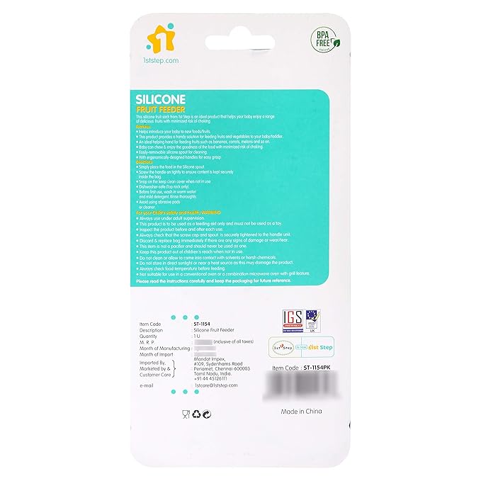 Buy 1st Step Silicone Fruit cum Food Feeder for Baby - Pink Online in India at uyyaala.com