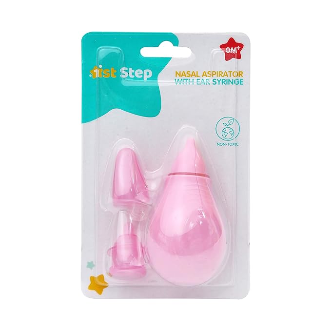 1st Step Nose Cleaner with Ear Drops Dropper for Baby - Pink