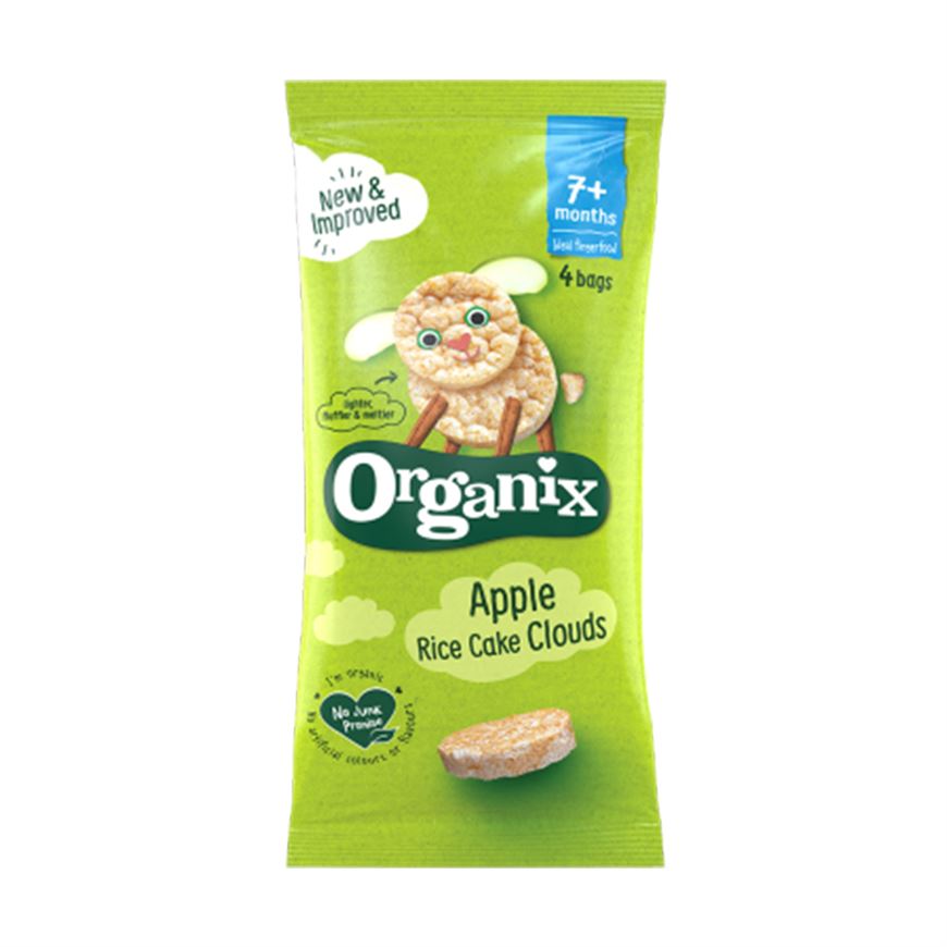 Buy Organix Apple Rice Cake Clouds Organic Snacks for small Babies Online in India at uyyaala.com