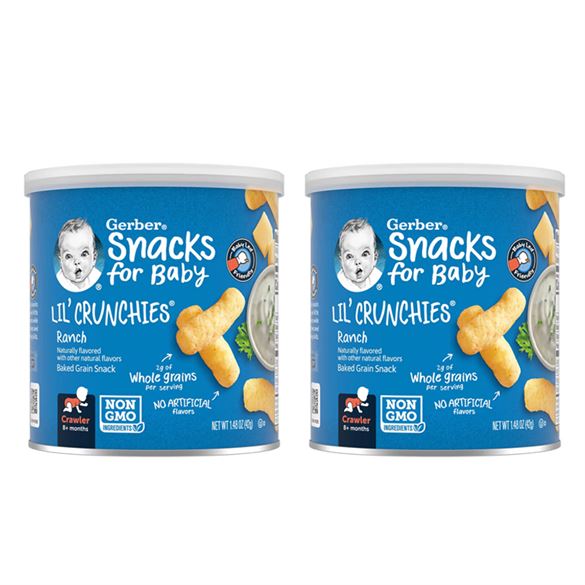 Buy Gerber Lil' Crunchies Ranch, Naturally flavored Baked Grain Baby Snack Online in India at uyyaala.com