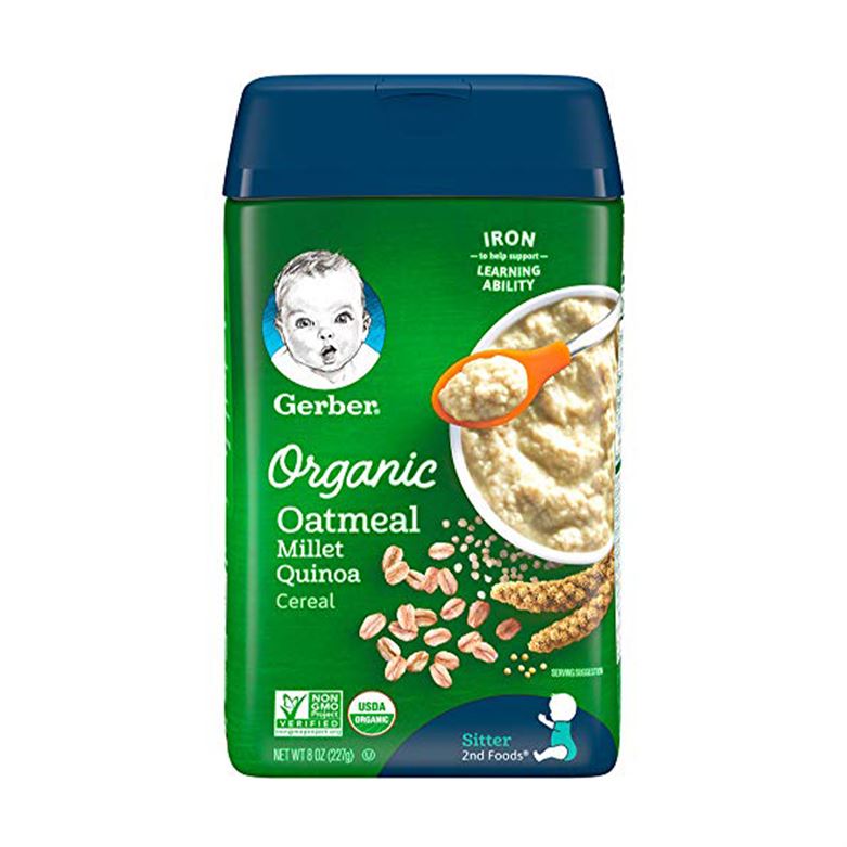 Buy Gerber Organic Cereals with Oatmeal, Millet & Quinoa for Babies - 227gms Online in India at uyyaala.com