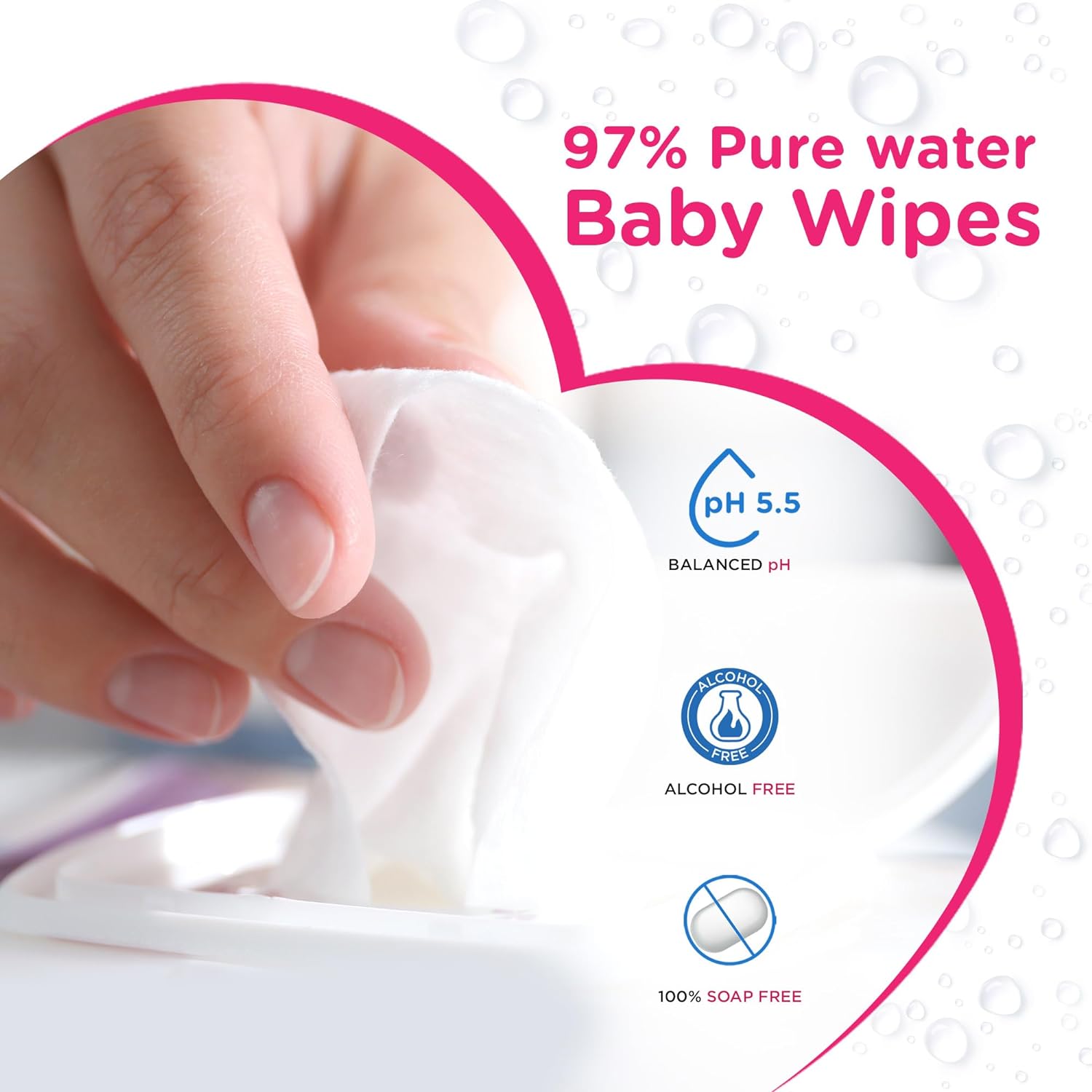 Buy Morisons Water Wipes with Aloe vera for your Baby - 72pcs Online in India at uyyaala.com