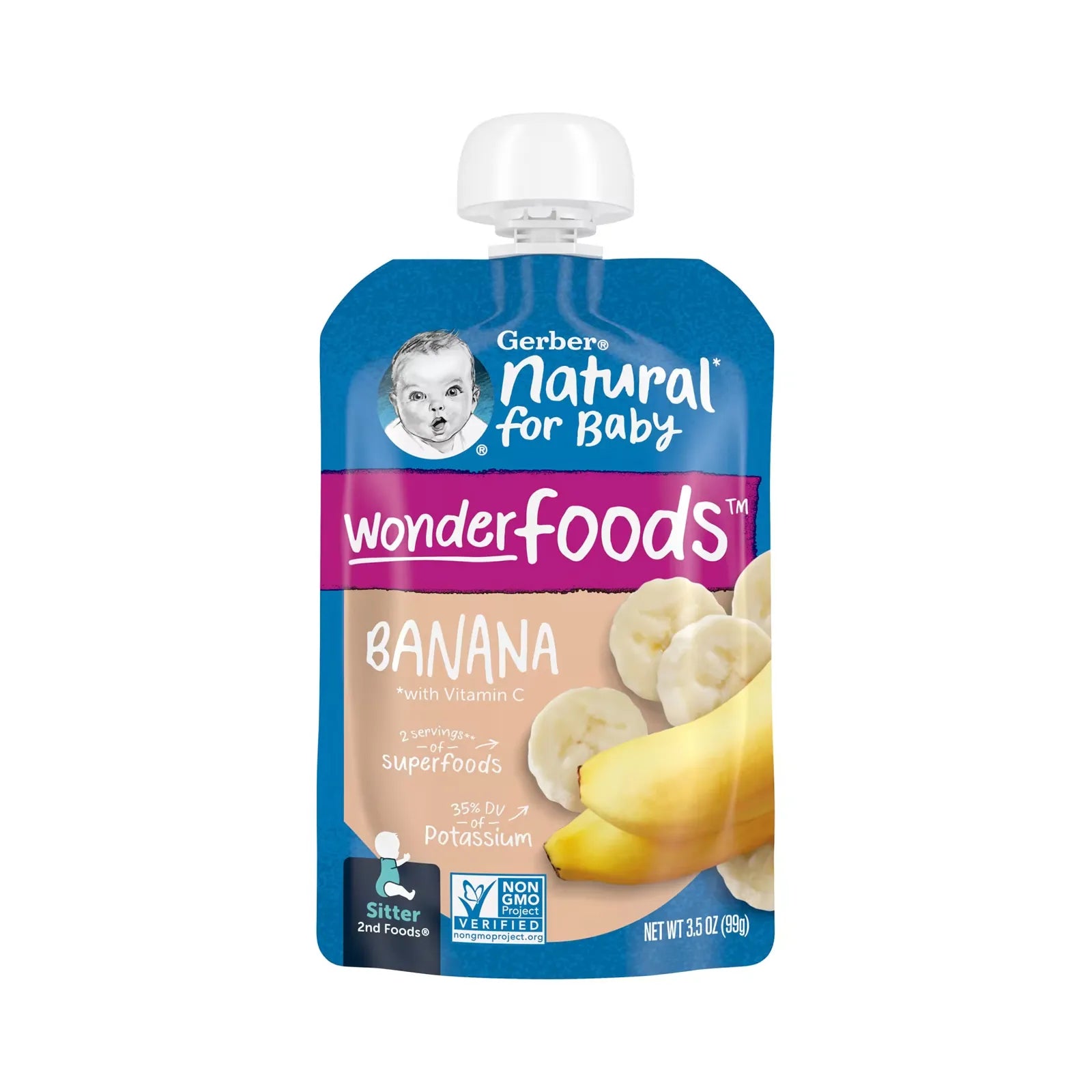 Buy Gerber Wonder Foods Banana Puree for Small Babies - 99gms online in India at uyyaala.com